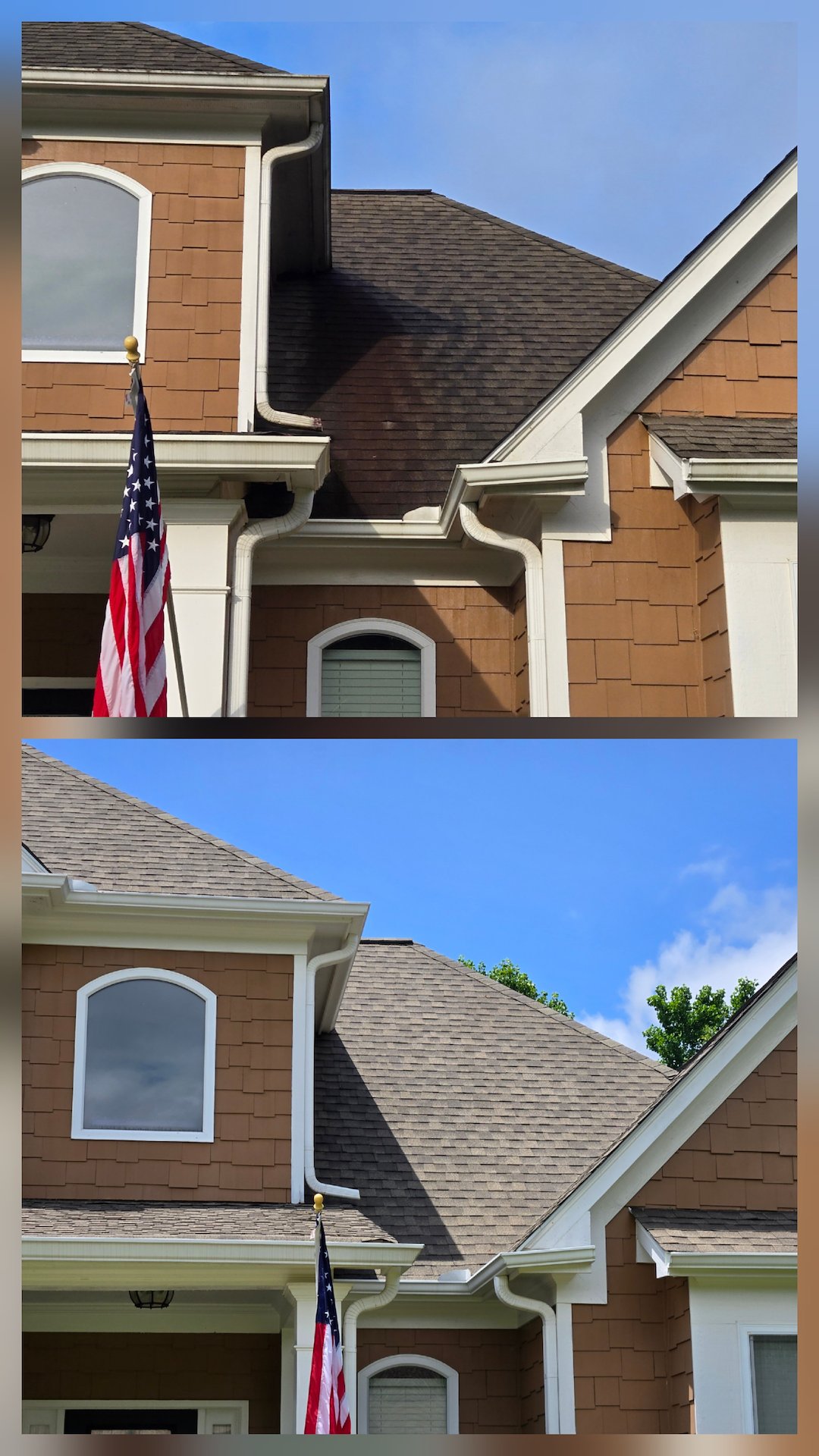 OUR CUMMING, GA, AREA ROOF CLEANING SERVICE MADE THESE HOMEOWNERS VERY HAPPY